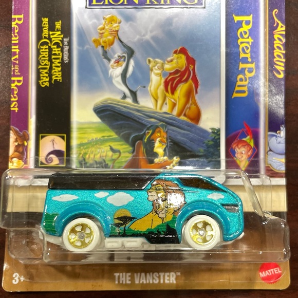 2022 Disney Hot Wheels The Lion King The Vanster VHS Box Cover MATTEL BRAND NEW - Picture 4 of 4